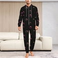 thumbnail image 2 of Hello Kitty Unisex Onesie Pajamas Zipper Jumpsuit Hooded One Piece Sleepwear for Family Mens Womens, 2 of 7