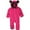 Hot Pink, variant on FRSASU Kids Clothes ,Infant Baby Girls Boys Solid Cartoon Ears Hoodie Romper Clothes Fleece Jumpsuit