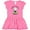 Raspberry with Polka Dots, variant on Inktastic Daddy's Little Caddy Cute Golf Ball Girls Baby Dress