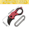 thumbnail image 3 of Multitool Carabiner with Pocket Knife, Stocking Stuffers Gifts for Men, EDC Carabiners with Folding Knives, Bottle Opener, Window Breaker and Screwdriver, Survival Gear for Camping Hiking, 3 of 5