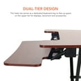 thumbnail image 6 of FLEXISPOT Home Office Standing Desk Converter 35" Height Adjustable with Keyboard Tray Mahogany, 6 of 9