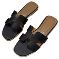 thumbnail image 4 of Sandalias planas para mujer, zapatillas sin cordones a la moda, cómodas para fiestas informales y bodas, 4 of 8