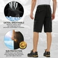 thumbnail image 4 of Jessie Kidden Hiking Cargo Shorts for Men Outdoor Lightweight Quick Dry Water Resistant Casual Fishing Work Shorts with Pockets, 4 of 9