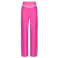 thumbnail image 3 of dPois Women's Tassels Fringed Dance Trouser Tango Rumba Latin Ballroom Modern Dance Training Pants HotPink S, 3 of 5