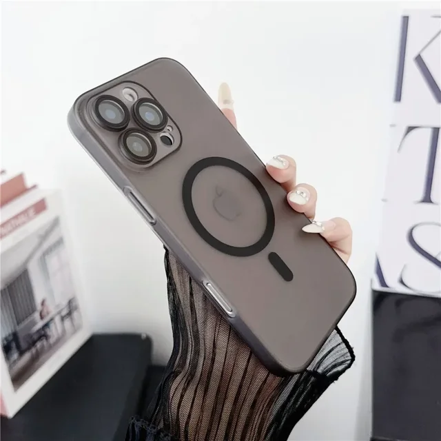 For Magsafe Case For iPhone 16 Pro Max Plus iPhone16 Pro Max 5G Magnetic Wireless Charge Matte Hard Back Cover Phone Case black For iPhone 16