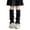 Black, variant on lnmuld Cotton Socks Cozy Knitted Leg Warmers for Girls Stretchy Knee High Loose Socks Soft Winter Boot Dance Wear Size:One Size