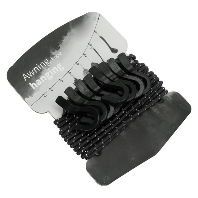 Camping Clothesline, Hanging Clothesline 4.3m Length For Emergency Rescue For Hiking Red,Black