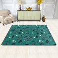 thumbnail image 2 of XMXT Indoor Area Rug, Hollyhock Fruit Leaf Design Non-Slip Polyester Rugs for Living Room, 72 x 48 inches, 2 of 9