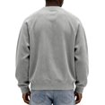 thumbnail image 3 of Mens Loose Crew Neck Pullover Long Sleeve Corduroy Casual Fashion Sweatshirt Daily Streetwear Men Everyday Outfits, 3 of 6