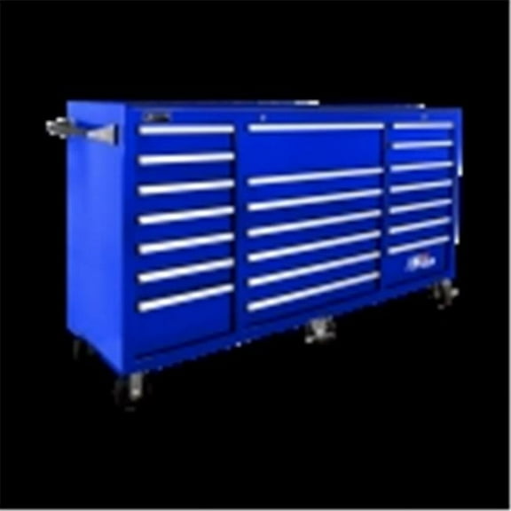 72 in. H2Pro Series 21 Drawer Rolling Cabinet, Blue