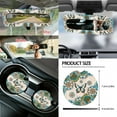 thumbnail image 5 of Jeiento Butterfly Car Seat Cover Full Set with Steering Wheel Cover Seat Belt Pad Cover Dahlia Waste Bin Rear View Mirror Cover Cup Holder Center Console Cushion Pad Handbrake Cover Set Auto Decor, 5 of 7