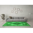 thumbnail image 3 of Ahgly Company Indoor Square Oriental Green Industrial Area Rugs, 8' Square, 3 of 4