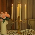 thumbnail image 5 of Candelabro Portavelas Antiguo Vintage Mesa De Comedor Metal seitruly HA024721-04, 5 of 5