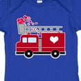 thumbnail image 4 of Inktastic Valentine's Day Red Firetruck with Pink Hearts Boys or Girls Baby Bodysuit, 4 of 5