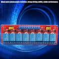 thumbnail image 4 of 8 Channel Optocoupler Relay Module, Patch Photocoupler Isolation, 5mA Trigger Current,Green Power Indicator, Red Relay Indicator, 24 Wire Interfaces, 118g Weight 3.1mm Bolt Hole,, 4 of 7