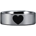 thumbnail image 2 of Tungsten I Heart Ring, 2 of 4