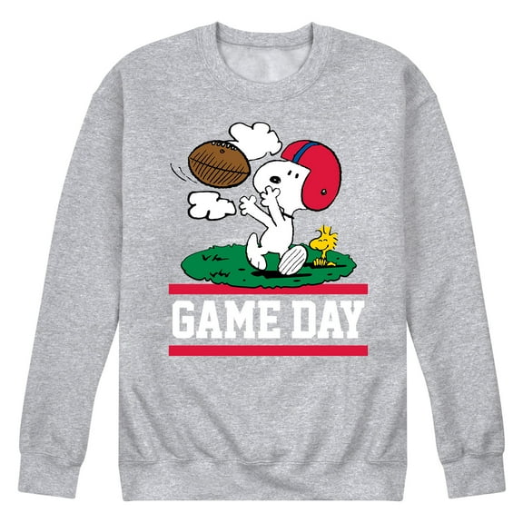 Peanuts - Men's Thanksgiving Football Crewneck Fleece Sweater