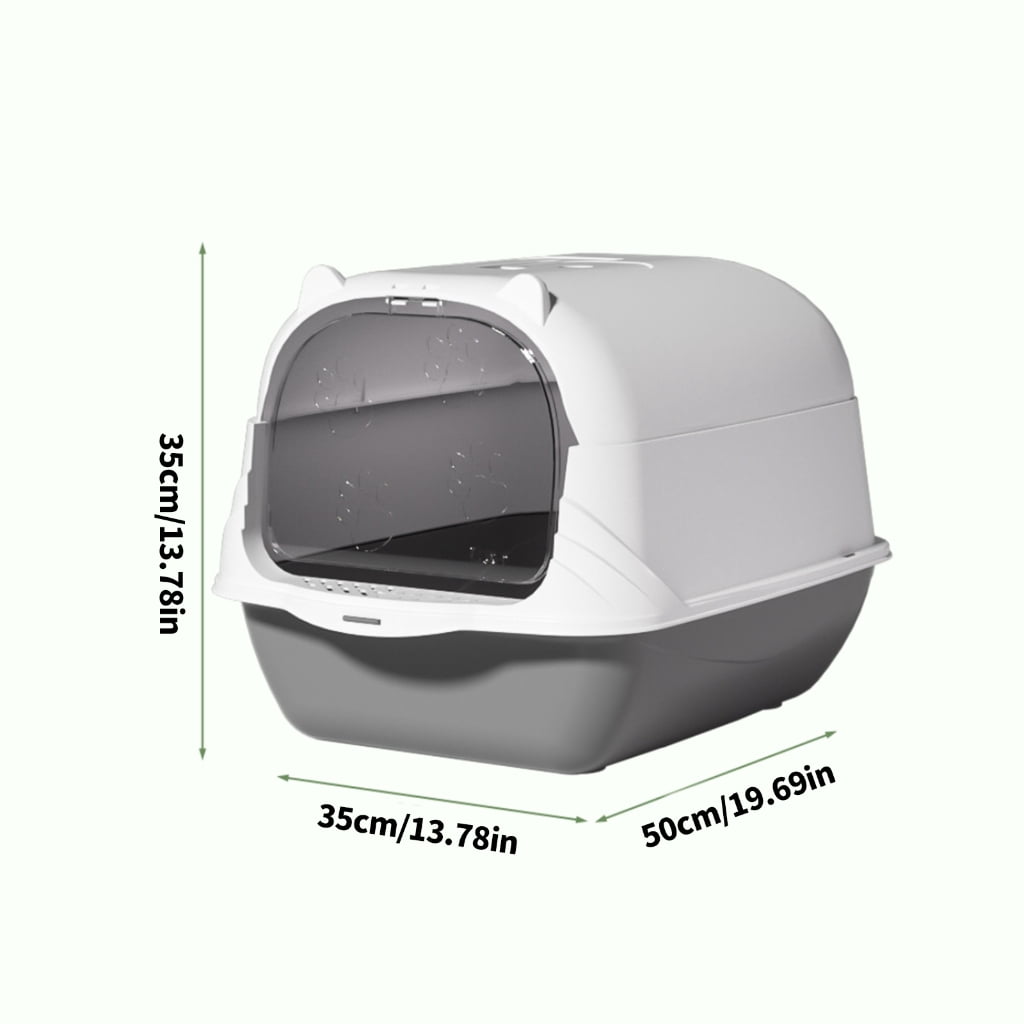 Extra Large Enclosed Litter Box with Filter and Removable Lid for Simple