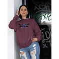 thumbnail image 2 of Dragonfly In Abstract Art Sweatshirt Women -Image by Shutterstock, Female 4X-Large, 2 of 4