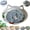 Gray+Mat, variant on Handwoven Cat Basket,Foldable Scratchable Cat Bed Rope Cotton,Breathable Durable Natural Rattan Woven Pet Sleeping House with Teasing Ball & Cushion for Small & Large Cat & Dog