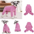 thumbnail image 3 of HQREA Fleece Winter Dog Coat Pajamas Onesie Puppy Surgical Recovery Suit Jumpsuit Clothes, 3 of 6