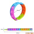 thumbnail image 4 of Pops Bubble Simple Dimple Toy Its Fidget Anti-Stress Bracelet en Silicone Coloré Anxiété Sensorielle pour Autisme Adhd Enfants, 4 of 5