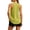 Yellow, variant on Workout Tops for Women Ruffle Sleeveless Racerback Crewneck Casual Loose Running Gym Athletic Tee Shirts Loose Fit Yoga Shirt