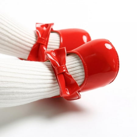 

Final Clear Out! Soft Sole Kids Girl Shoes Flats Non-Slip Toddler Walking Shoes Princess Wedding Dress Shoes