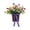 A Purple, variant on Artificial Tulip Flower Basket Arrangement, Lifelike Faux Tulip Bouquet in a Decorative Basket for Year-Round Home Decor, Centerpiece for Living Room, Dining Table, and Mantel