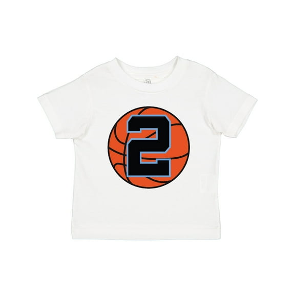 Inktastic Basketball 2nd Birthday 2 Year Old Boys Toddler T-Shirt