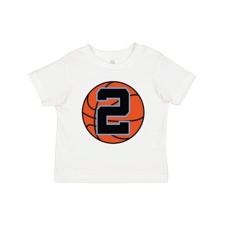 

Inktastic Basketball 2nd Birthday 2 Year Old Gift Toddler Boy Girl T-Shirt