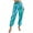 Blue, variant on ZQUUVOU Women's Metallic Shiny Jogger Patent Elastic Waist Casual Streetwear Pants Hip Hop Fashion Trousers Club Wear Black