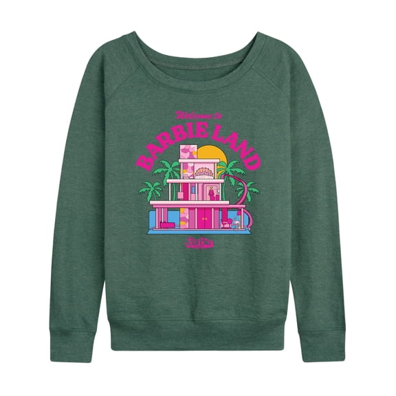 Barbie The Movie - Welcome To Barbie Land - Women's Lightweight French Terry Long Sleeve Shirt