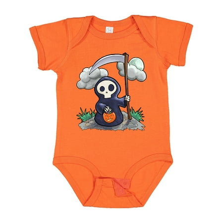 

Inktastic Halloween Trick or Treating Cute Grim Reaper Boys or Girls Baby Bodysuit