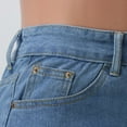 thumbnail image 6 of Durtebeua Mid Waisted Womens Denim Shorts Denim Shorts with Pockets Blue XXL, 6 of 6
