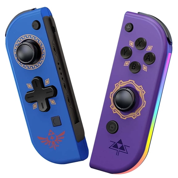 Game Controller for Switch/OLED with Light, Wireless Switch Controller with Turbo Function/Dual Vibration/6-Asix Gyro Sensor