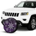 thumbnail image 2 of Kdxio Snowflake Gradient Purple for Tire Cover Wheel Protectors Tyre Covers Weatherproof Wheel Covers Universal Fit for Trailer Rv SUV Truck Camper Travel Trailers 14 inch, 2 of 8