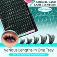 thumbnail image 3 of Kit de racimos de pestañas AMZGIRL LASH, 168 unidades, resistentes al agua de 10 a 18 mm, 3 of 6