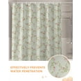 thumbnail image 6 of Vintage Rustic Floral Light Pink Roses Leaves Sage Green Shower Curtain Set ，Waterproof Fabric Shower Curtains Shower Curtains for Bathroom,Bathroom Decor 72"x72", 6 of 7