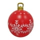 thumbnail image 2 of Adornos navideños inflables gigantes Lksixu, decoraciones navideñas para exteriores, bolas colgantes grandes de PVC de 24 pulgadas con patrón de copo de nieve, bolas inflables reutilizables para, 2 of 7