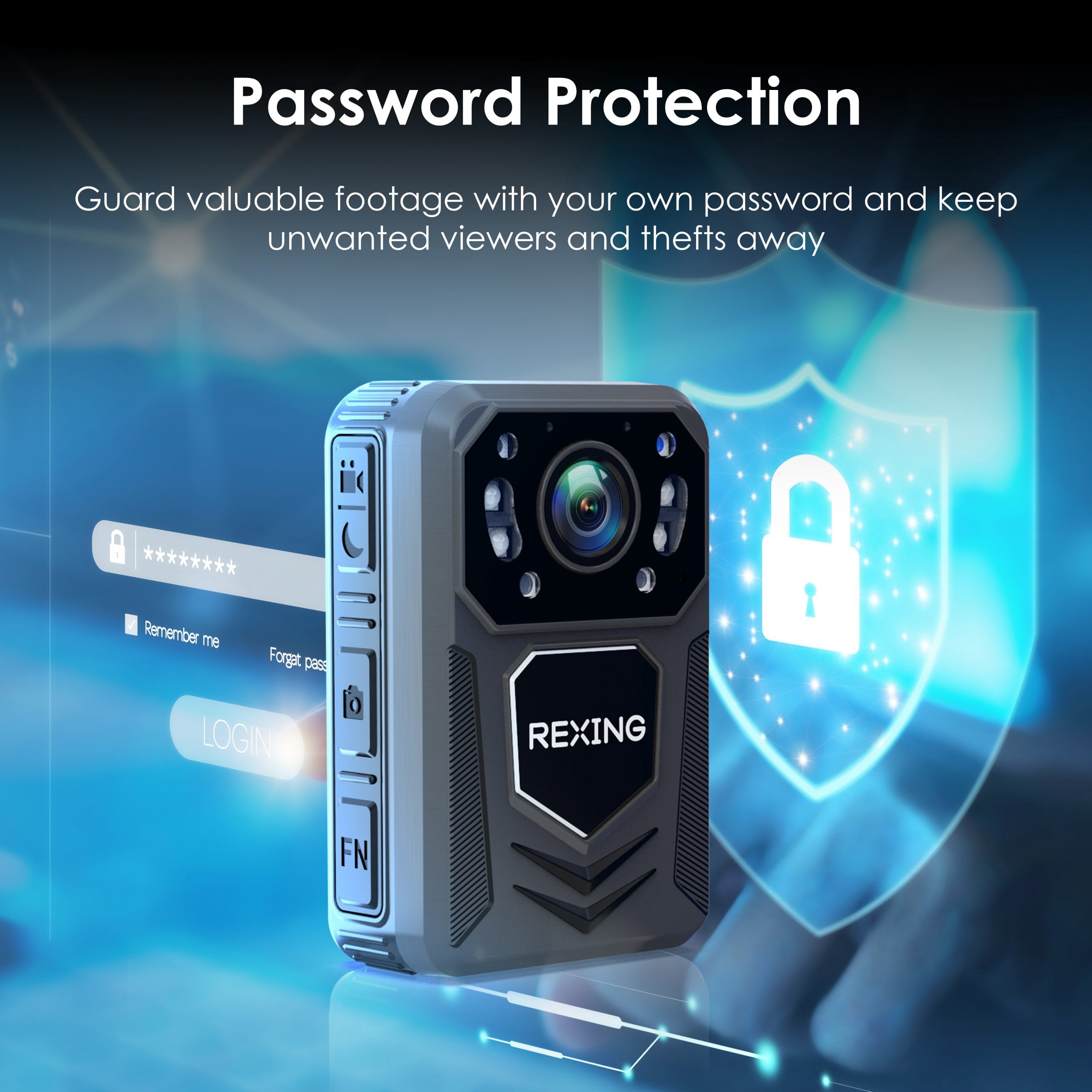 Rexing P3 Mini 1080p FHD Body Video Camera with Type-C Port