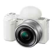 Sony Alpha ZV-E10 APS-C Mirrorless (White) with 16-50mm Lens Content Creator Kit