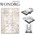 thumbnail image 2 of x Washable Area Rug for Living Room Bedroom Cream Neutral Carpet Low Pile Soft Thin Tapis Salon Abstract Modern Vacuumable Lightweight Large Throw Rug for Dining Room Kitchen, 2 of 9