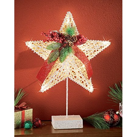 Lighted Christmas Star Tabletop Decor - Walmart.com