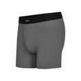 thumbnail image 6 of Rustler Everyday Comfort Boxer Briefs for Men, Medium, Black/Charcoal, 10-Pack, 6 of 7