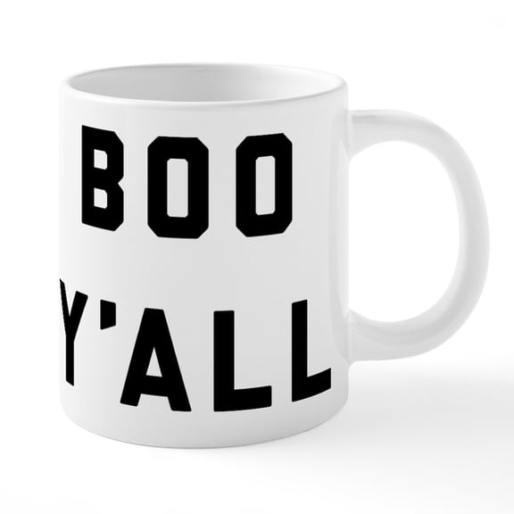 CafePress - Boo Y'all Mugs - 20 Oz White Ceramic Mega Mug