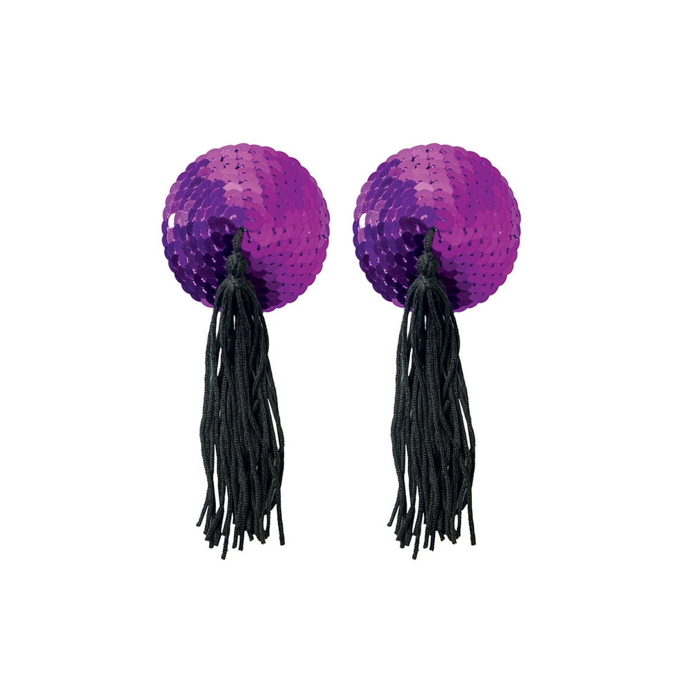 Purple Sequin Nipple Tassels