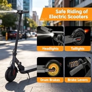 iScooter Foldable Electric Scooter for Teen Adult,500W Peak,19Miles,8.5 Solid Tires Commuter E-Scooter with APP & Cruise Control