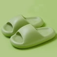 thumbnail image 2 of 2024 Women Slippers Summer Cute EVA Platform Thick Sole Slides Couples Solid Color Comfortable Non-slip Home Slippers, 2 of 6