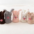 thumbnail image 4 of Girls Socks, Crew Socks for Women Cute Cartoon Cotton Fuzzy Cozy Warm Casual, 4 of 6